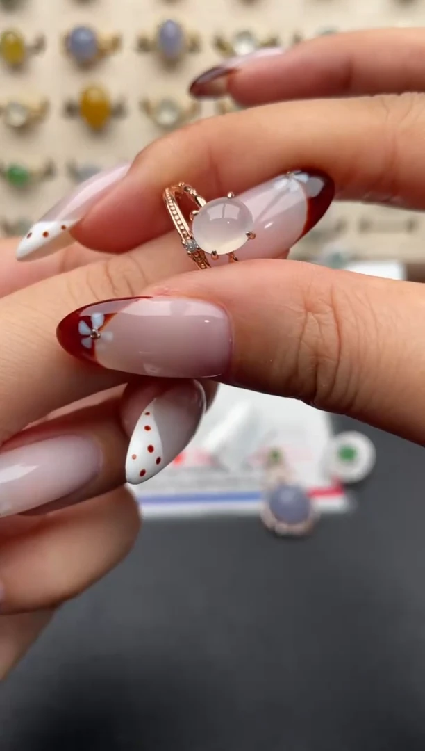 银S925镶嵌戒指翡翠一物一证一礼盒