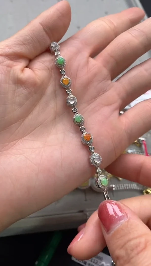 【闪购商品】翡翠戒指银S925镶嵌22222222    2