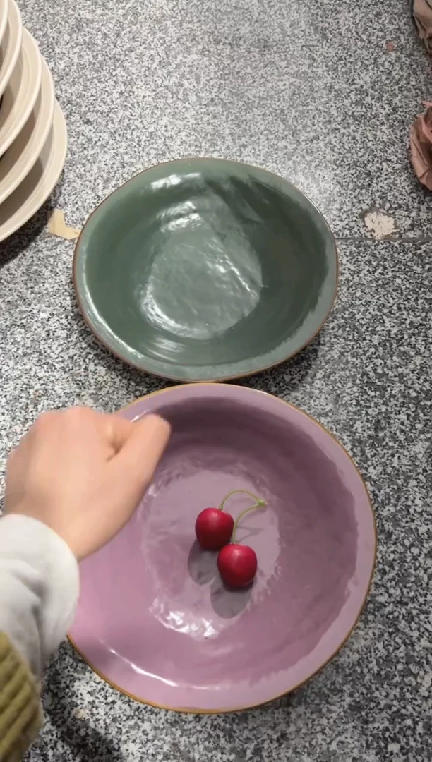 【闪购商品】瓷乐威9寸草帽深盘2个装