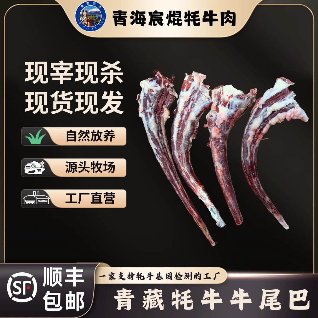 青藏高原新鲜牦牛牛尾4斤顺丰包邮