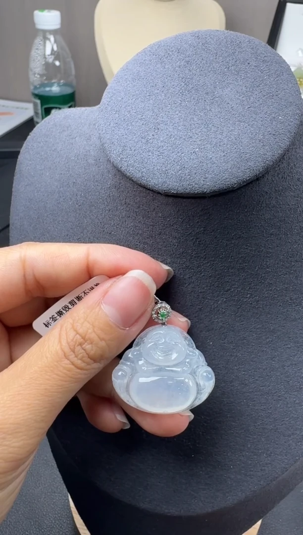 【闪购商品】翡翠颈饰18K金镶嵌YM1125佛公