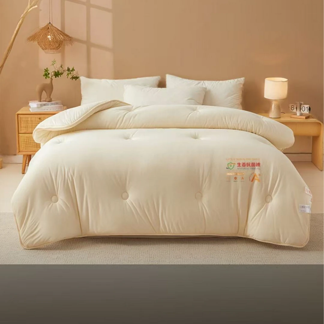 保暖生姜暖绒被床品套件