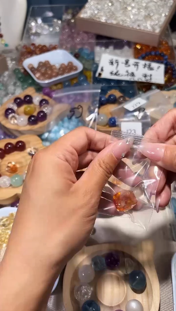 未镶嵌手串水晶A****nJ30胶花随行拍2