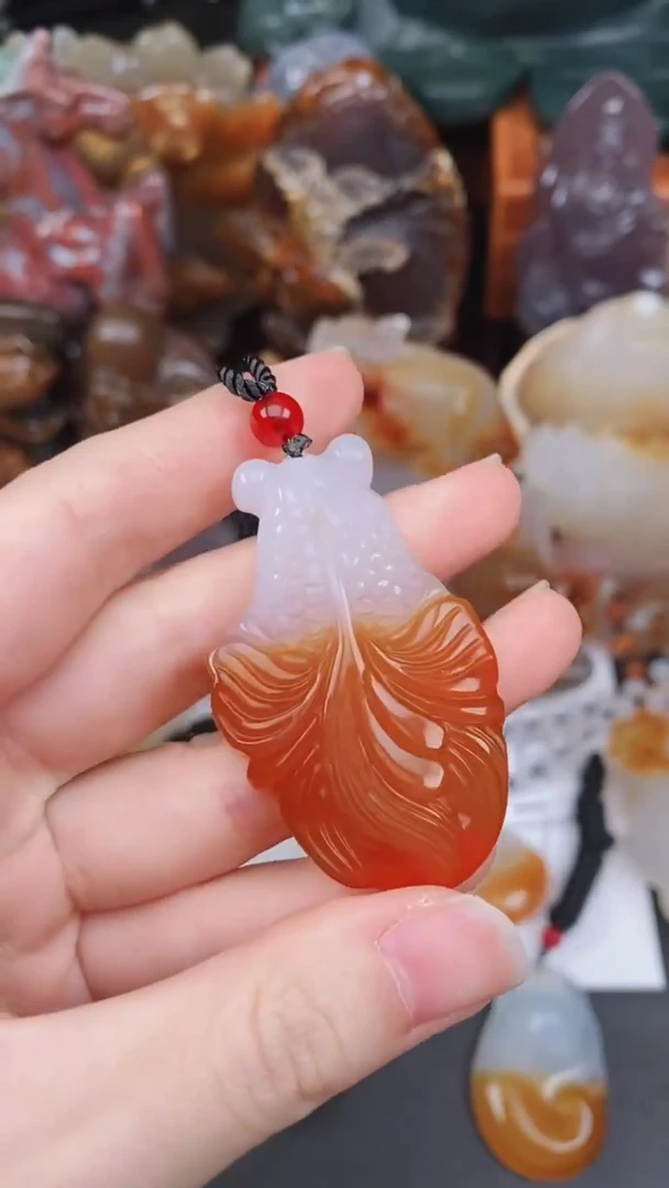 未镶嵌颈饰玛瑙/玉髓笑**开AA