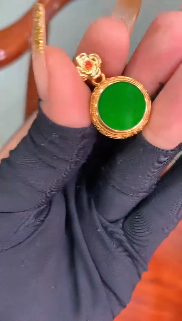 【闪购商品】定制翡翠银S925镶嵌36定制翡翠-多样性发货（发其一）