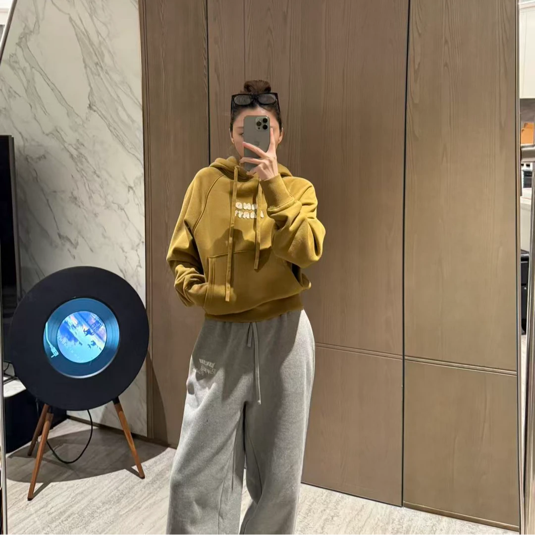 潮牌连帽卫衣加绒