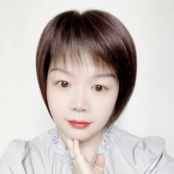 伊代美假发[16x18]真发短发大网底大发行量短发手织全递针轻薄