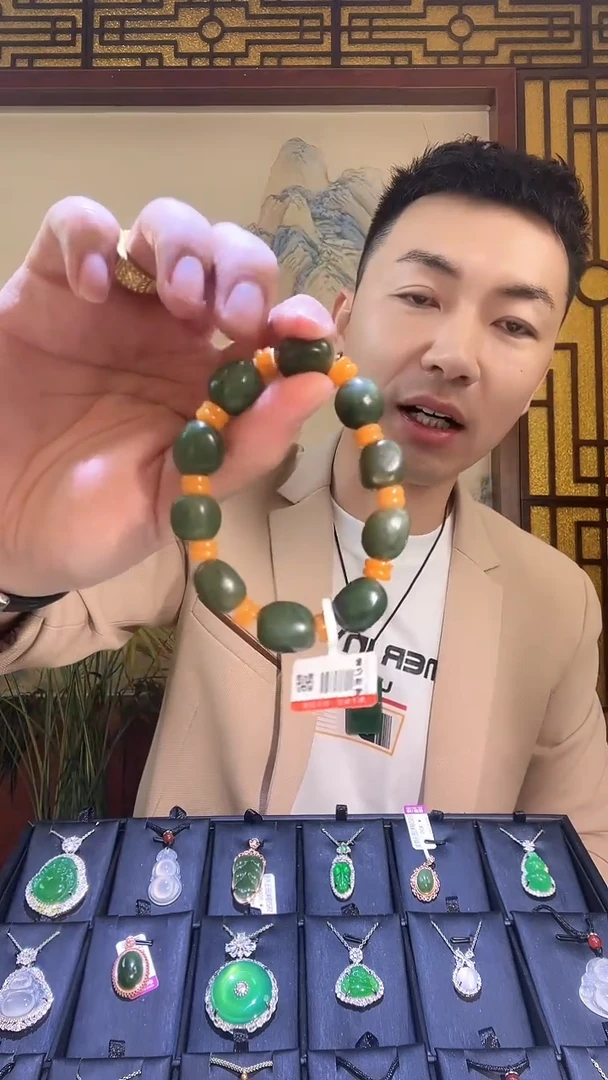 【闪购商品】和田玉（碧玉）手链未镶嵌和田玉手串