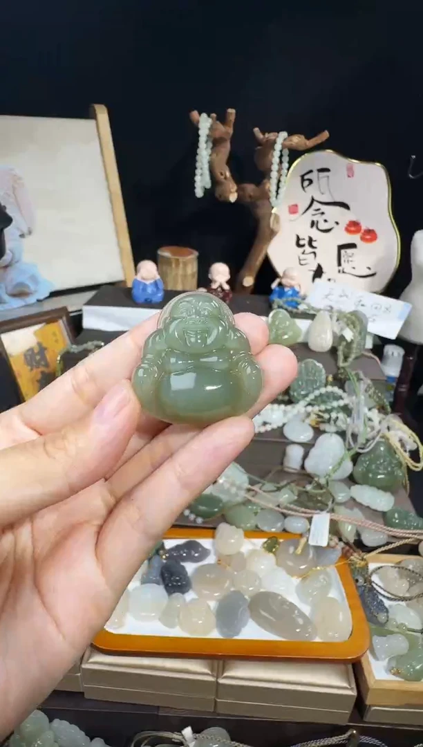 颈饰未镶嵌和田玉诺*一35高冰佛公