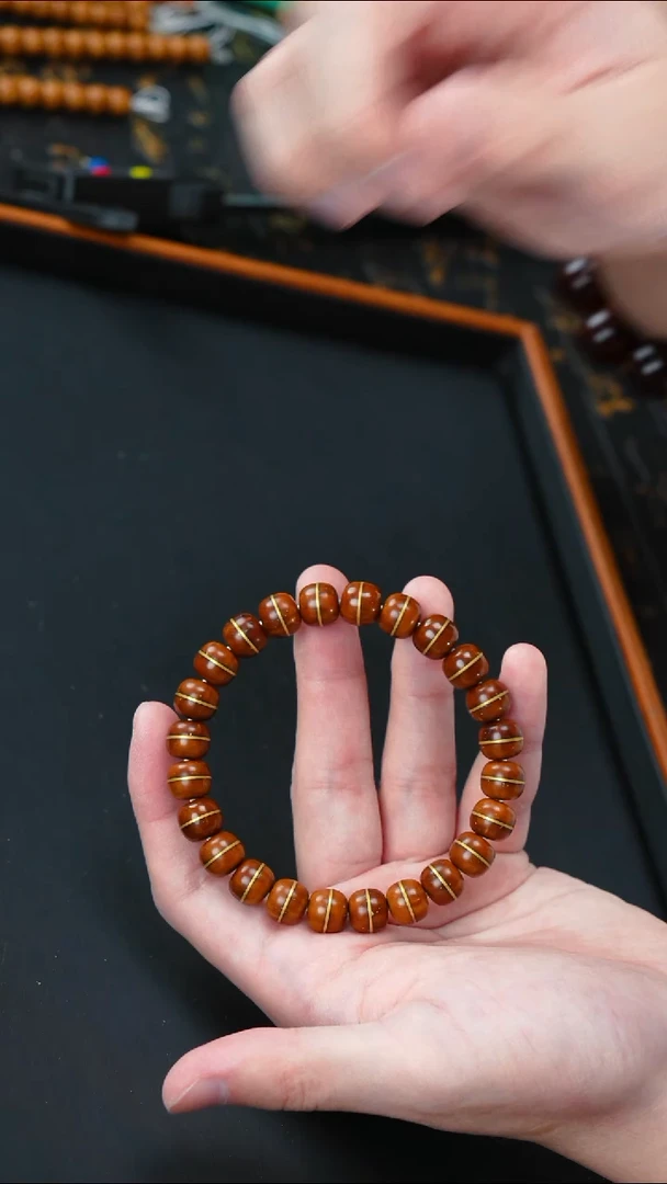 手串紫金鼠实心一线天10