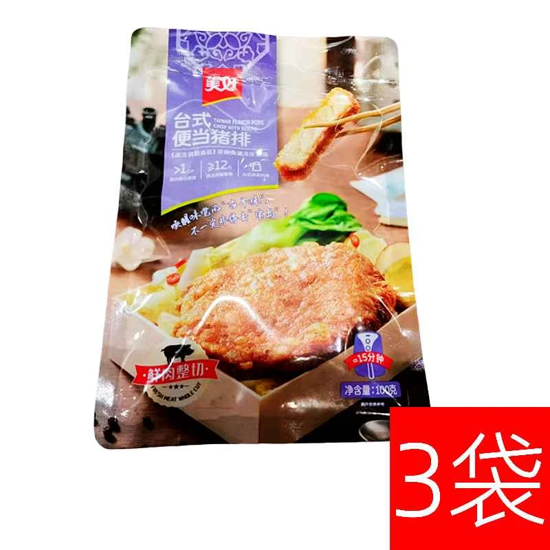 美好100g台式便当猪排*3袋
