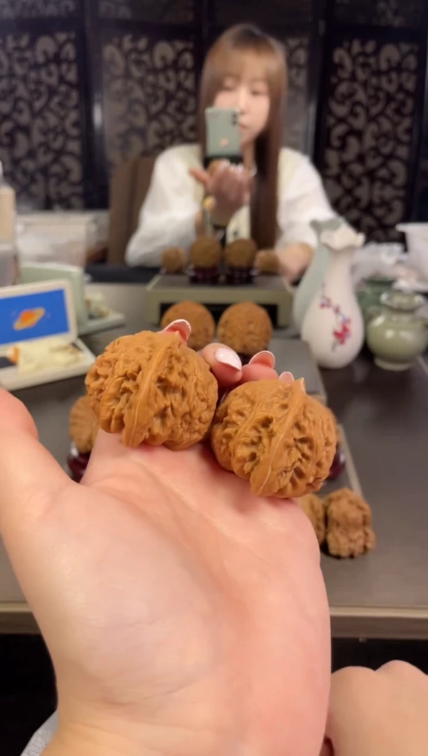 【闪购商品】文玩核桃把件盘龙虎头50尺-19