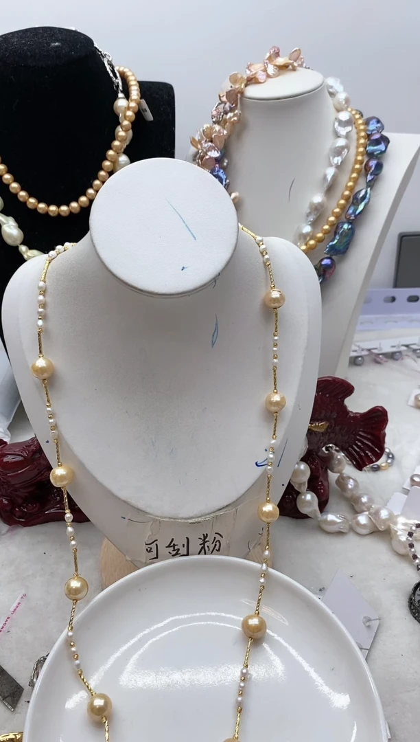 【闪购商品】淡水珍珠颈饰钛钢111