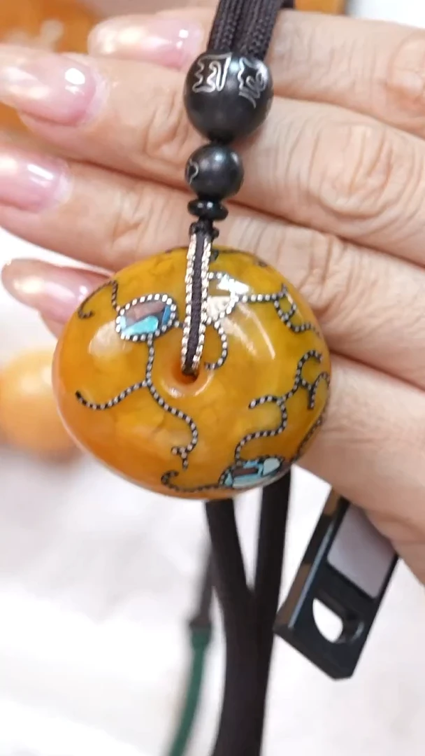 蜜蜡颈饰未镶嵌3190天然蜜蜡珠宝奇石云端妖孽全部保真