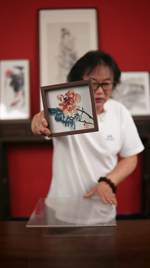 国画手绘手写-6寸摆台