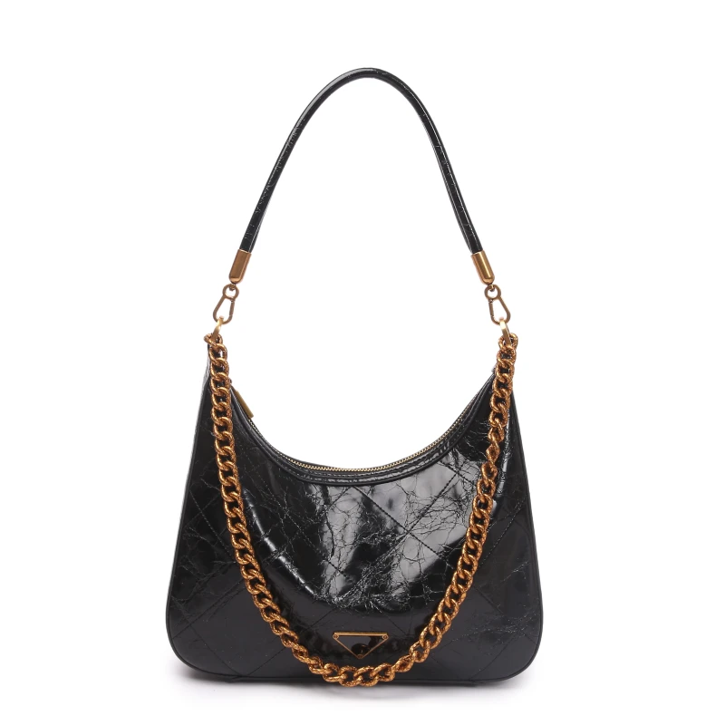 【TT Studio】SKL-H015-黑色 RAIN.CUN时尚简约腋下斜跨轻奢女包