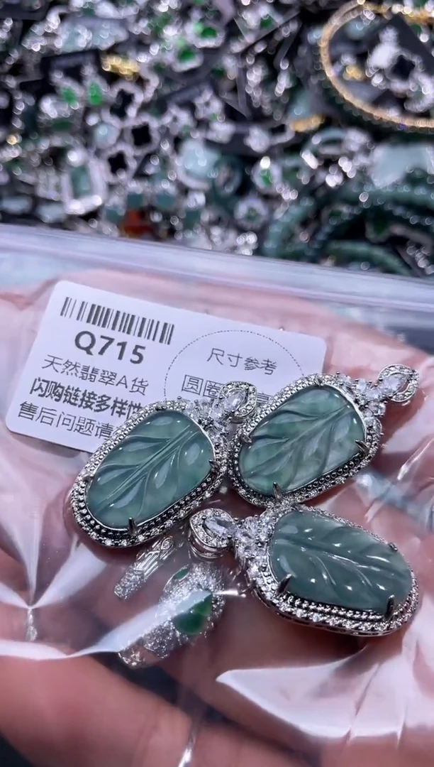 【闪购商品】翡翠颈饰未镶嵌Q715多样性发其一