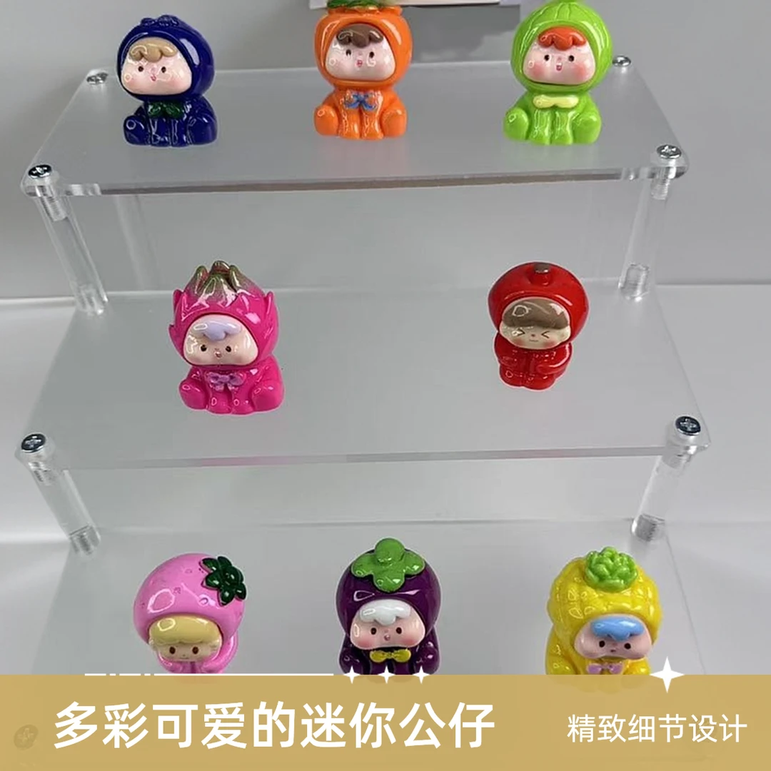 （直播拆九空格对对碰）夜光实色水果崽崽DIY树脂可爱网红摆件