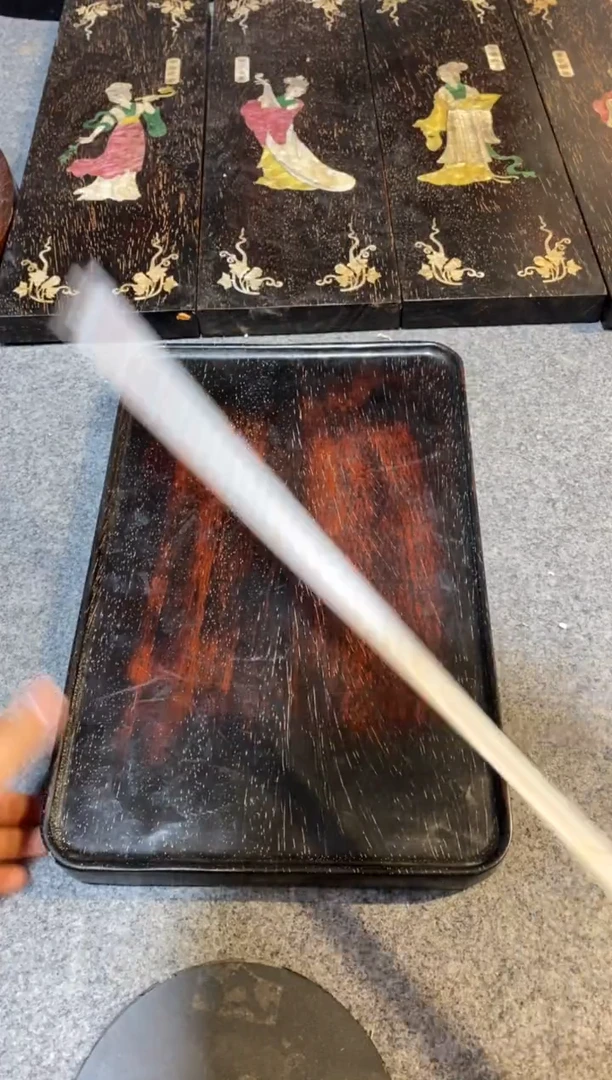 香榧木紫檀拆件雕刻板以直播间实物为准微瑕老物件