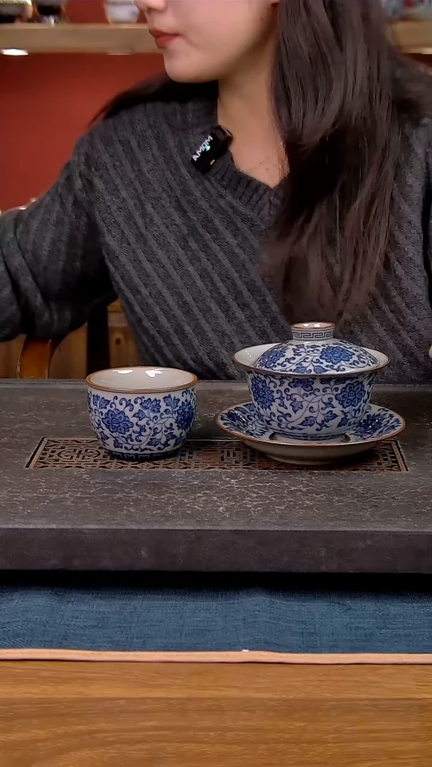 简装家用款2件套 老陶泥开片纹陶瓷茶具