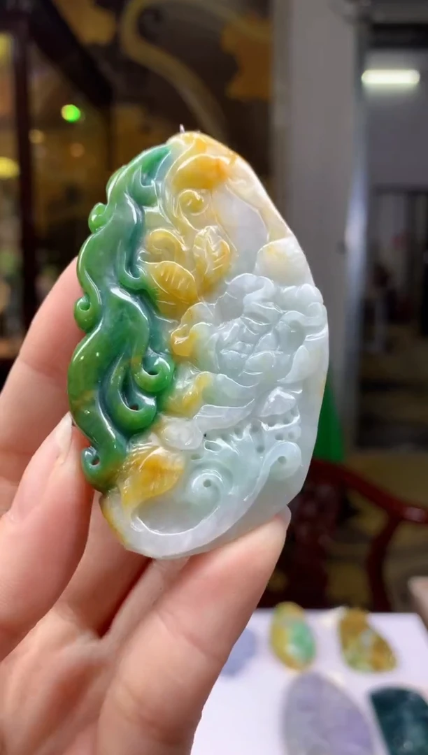 定制翡翠未镶嵌1106ry-毛货挂件20