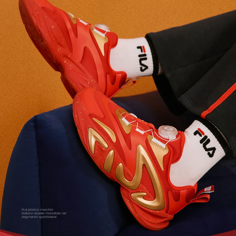 【拜年鞋】FILA/斐乐儿童男女大童跑步鞋25春新款运动鞋K15B511119F