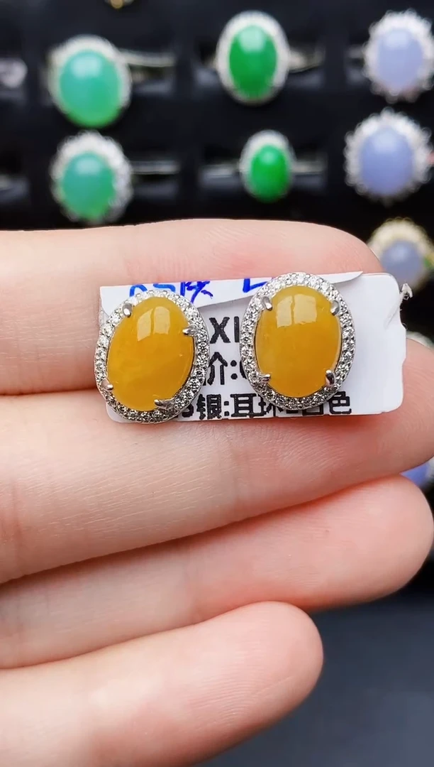 银S925镶嵌戒指翡翠2110