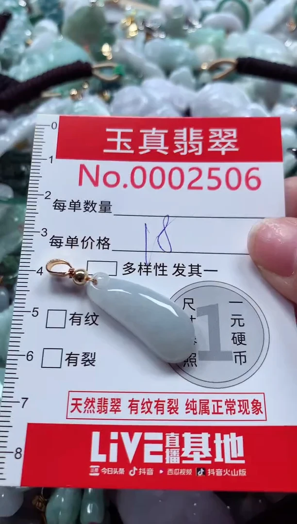 吊坠(不含链)未镶嵌翡翠2506