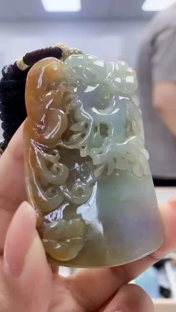 定制翡翠未镶嵌4917xx-毛货挂件37