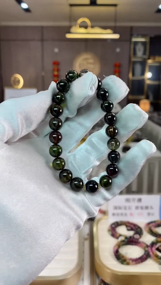 【闪购商品】碧玺黑糖单圈手串9mm+未镶嵌（多样性发一条）xion