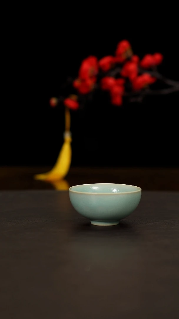 摆件汝瓷仿古小碗杯888