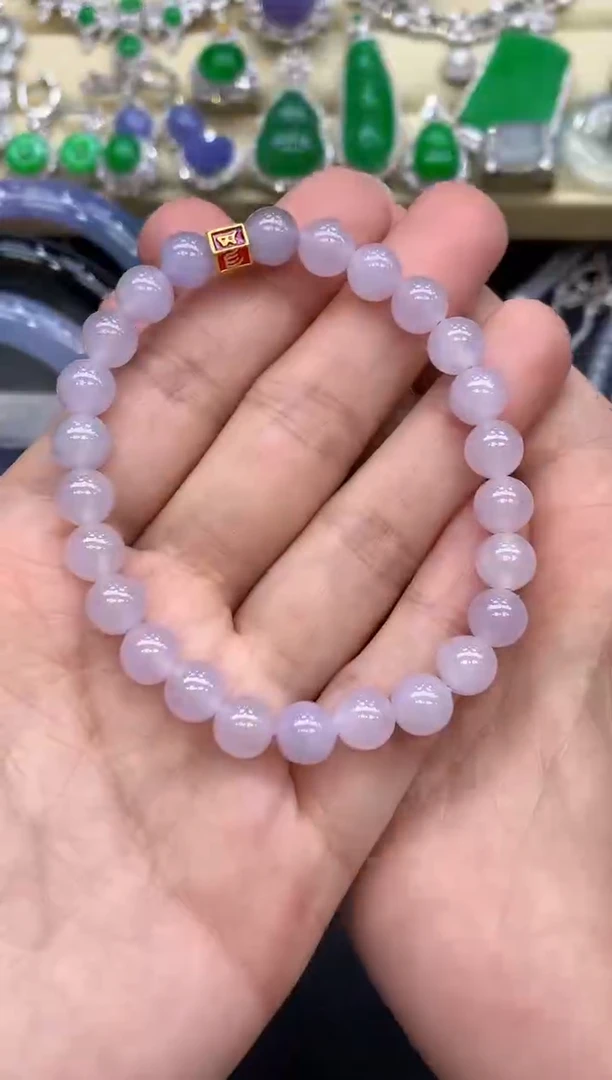 足金镶嵌手链翡翠61-中国好珍宝