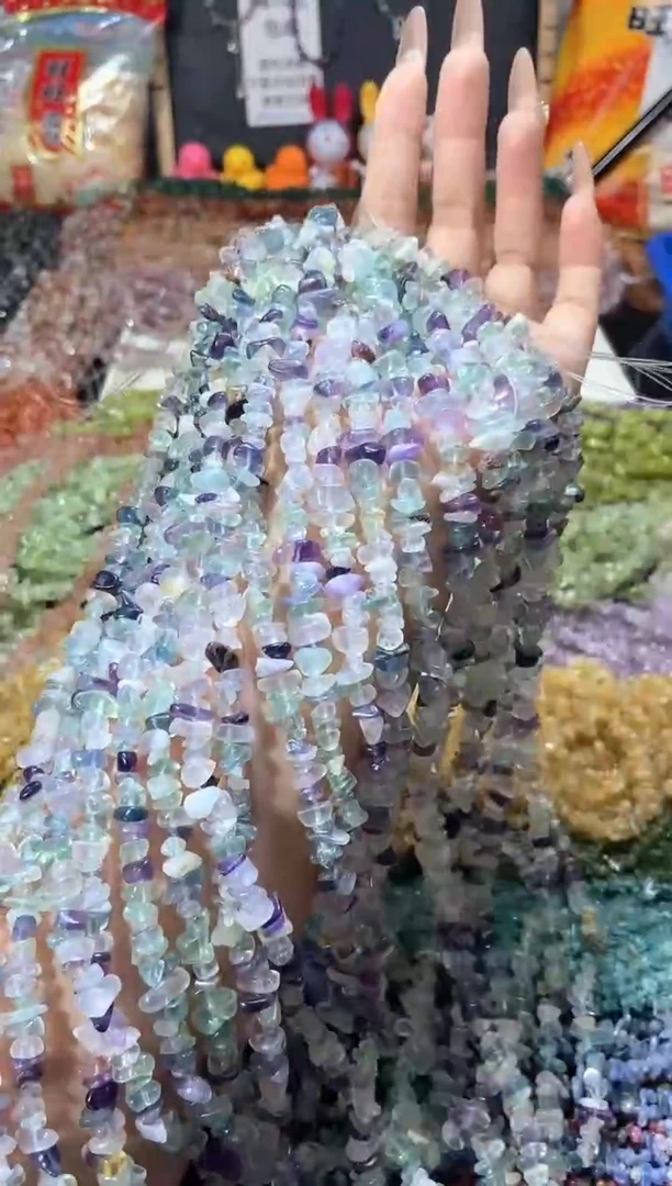 水晶珠宝半成品未镶嵌浅萤