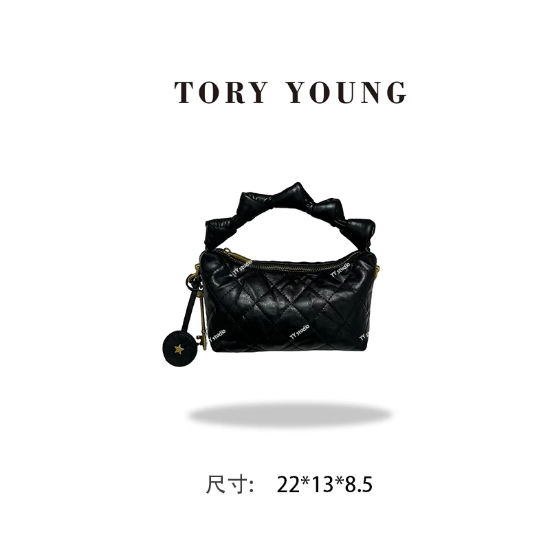 【TY】ZT-D7027-1-手抓牛皮黑 轻奢高级韩版单肩潮流时尚简约女包