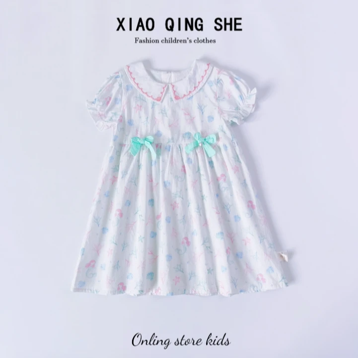 【晓倾奢现货】女童儿童夏季夏款洋气连衣裙 哓133Q