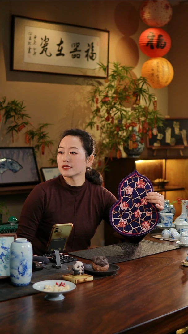 【闪购商品】织绣大号葫芦茶席27号