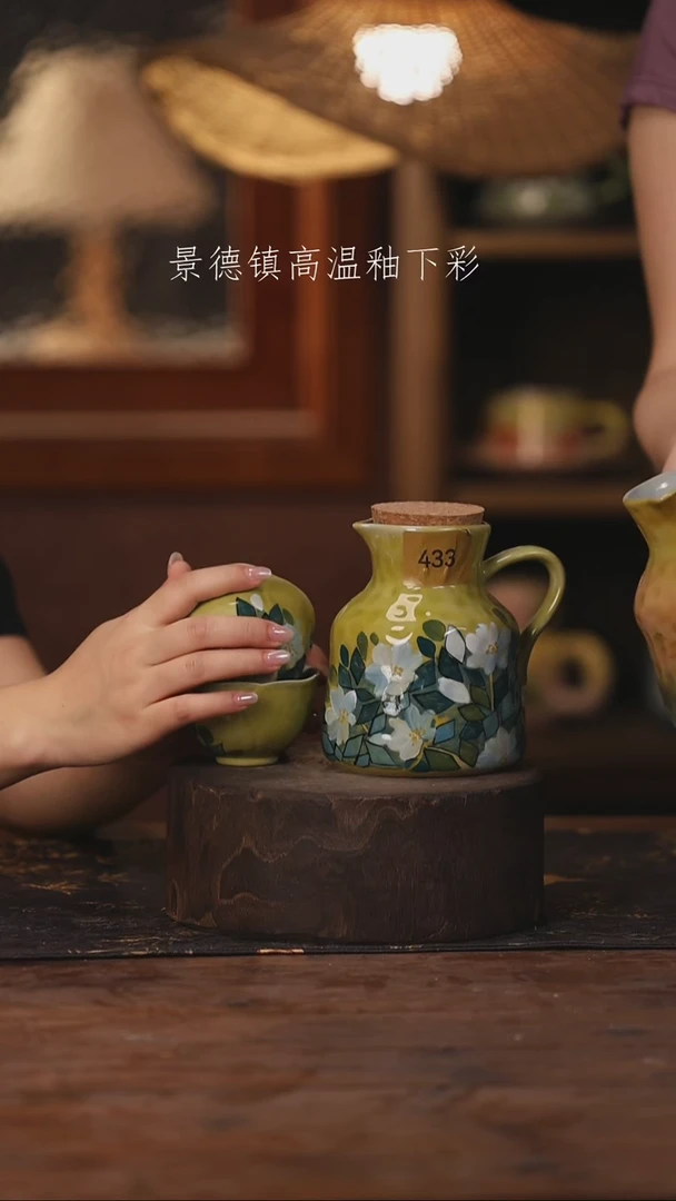 景德镇高温釉下手绘陶瓷433