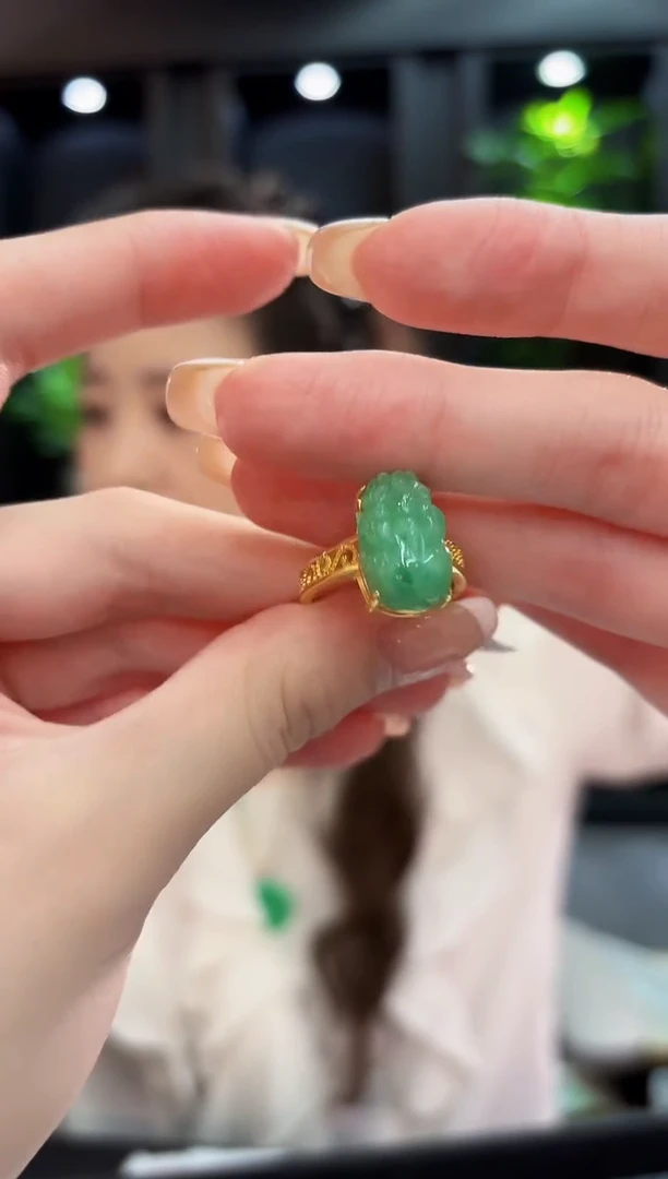 未镶嵌戒指翡翠 缅料A货/支持复检/一件