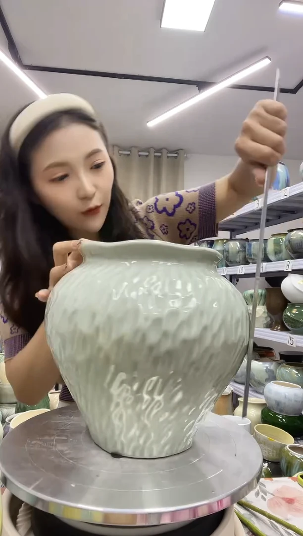 10.7号】陶瓷花盆直播链接  高：   口