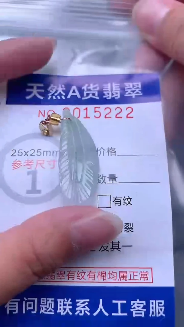 翡翠未镶嵌吊坠(不含链)1