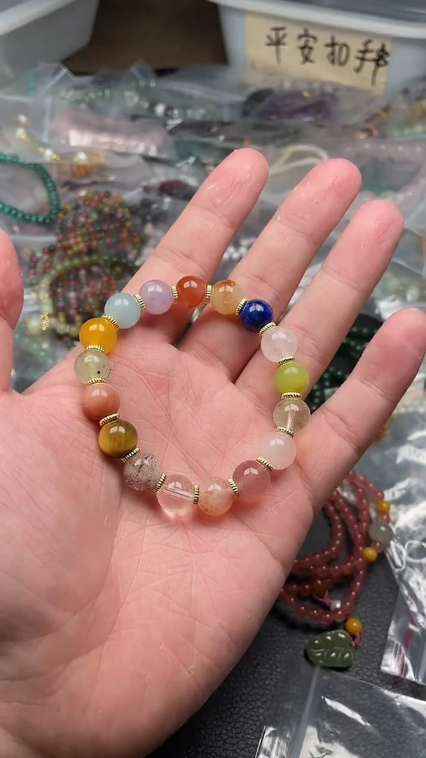 水晶手链未镶嵌多样性发货拍一发一