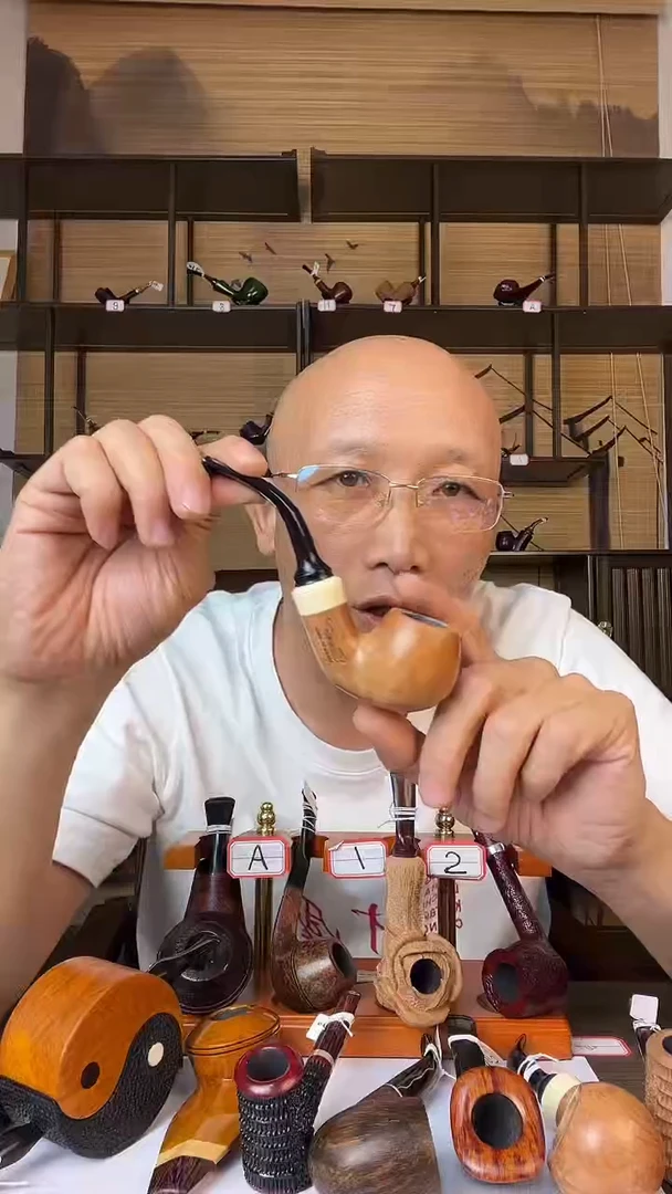 石楠木纯手工意大利石楠木烟斗