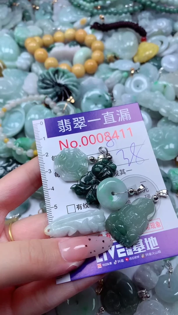翡翠未镶嵌吊坠(不含链)8411