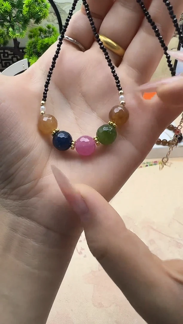 颈饰未镶嵌碧玺108