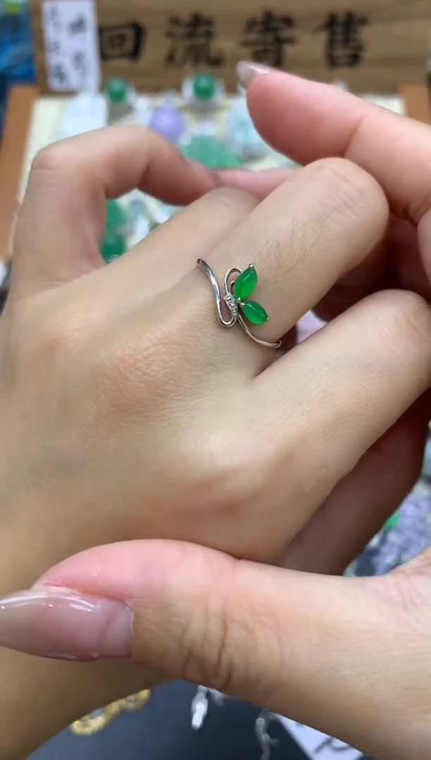 【闪购商品】翡翠戒指18K金镶嵌102-中国好珍宝