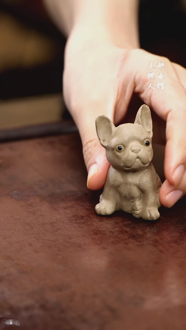 紫砂茶宠小狗狗，