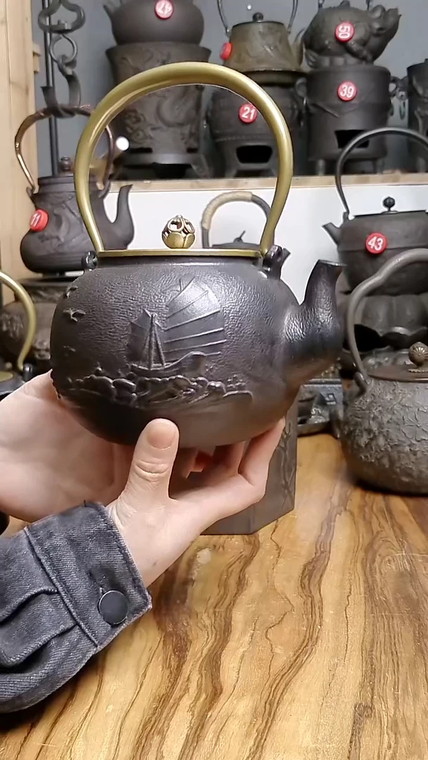 铸铁铁壶煮茶利器一帆风顺1200毫升