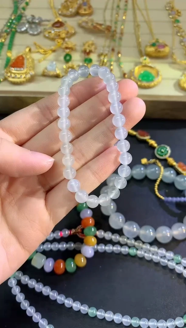 未镶嵌手串翡翠手串|5000+250