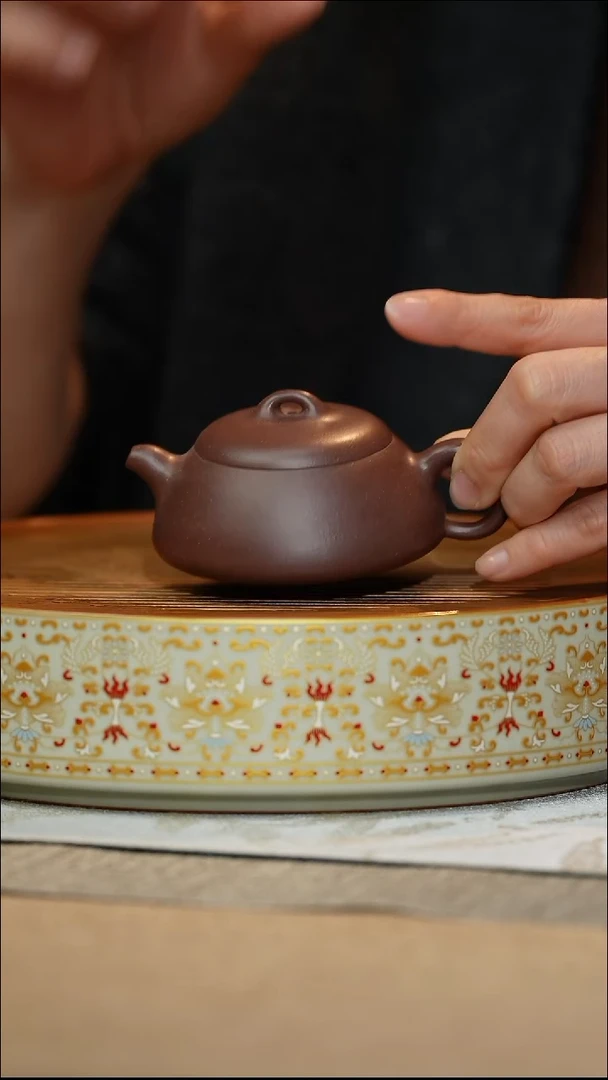 茶杯紫砂紫泥纳瓢