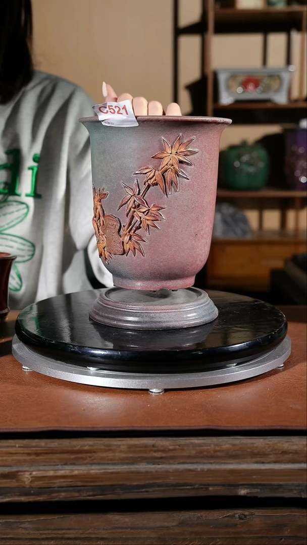 【闪购商品】红陶贴花盆521